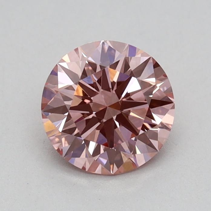 0.53 Ct. Fancy Intense Pink Round Lab Grown Diamond