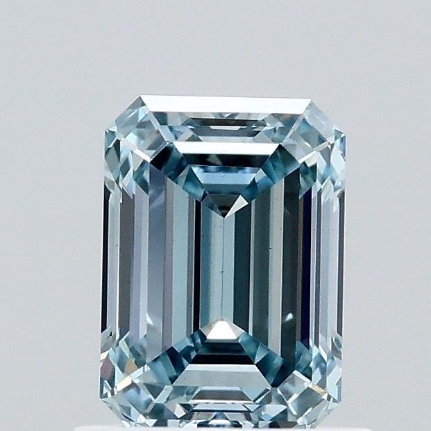 1.02 Ct. Fancy Intense Blue Emerald Lab Grown Diamond