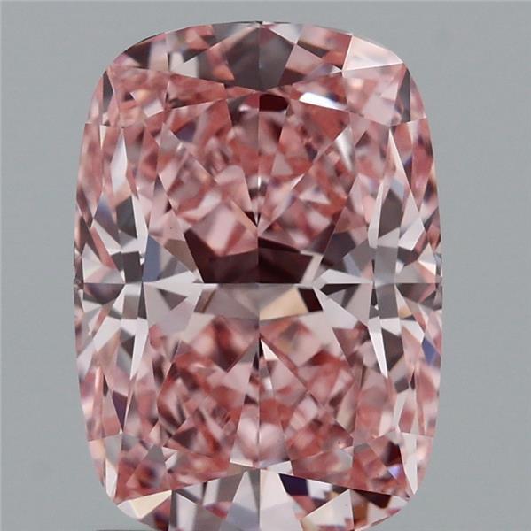 2.24 Ct. Fancy Vivid Pink Cushion Lab Grown Diamond