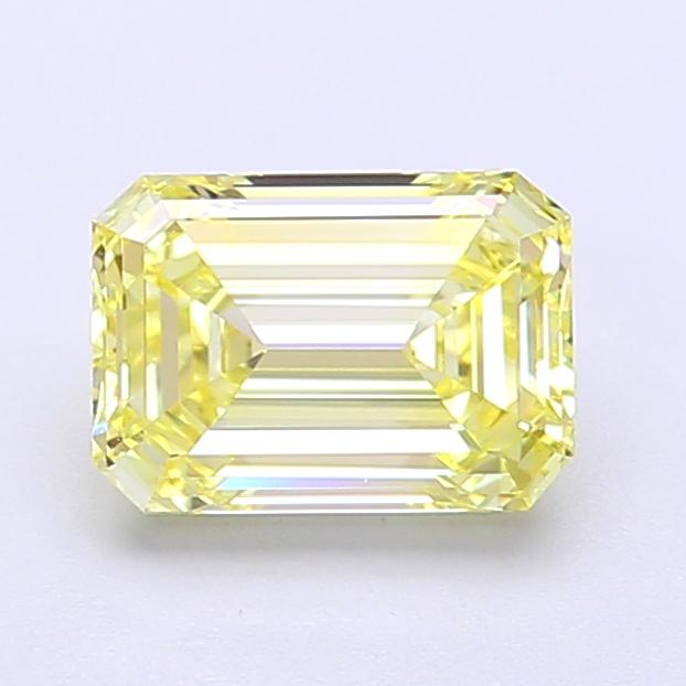 1.36 Ct. Fancy Fancy Yellow Emerald Lab Grown Diamond