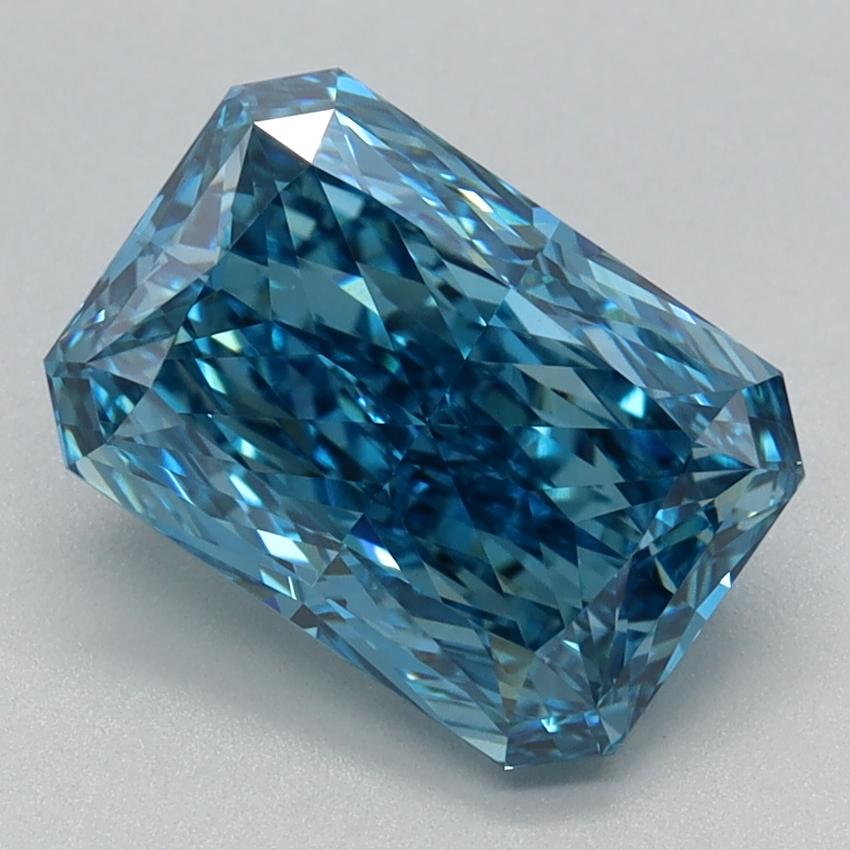 2.50 Ct. Fancy Vivid Blue Radiant Lab Grown Diamond