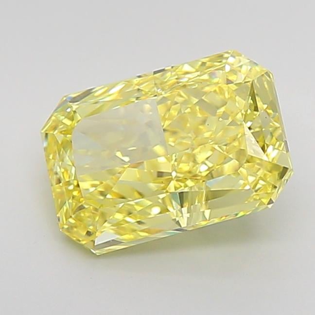 3.83 Ct. Fancy Vivid Yellow Radiant Lab Grown Diamond