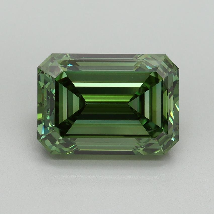 5.00 Ct. Fancy Vivid Green Emerald Lab Grown Diamond