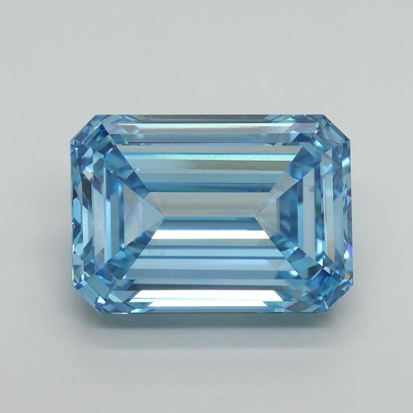 10.06 Ct. Fancy Vivid Blue Emerald Lab Grown Diamond