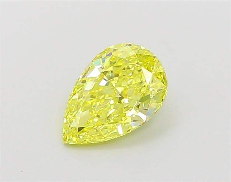 1.01 Ct. Fancy Vivid Yellow Pear Lab Grown Diamond