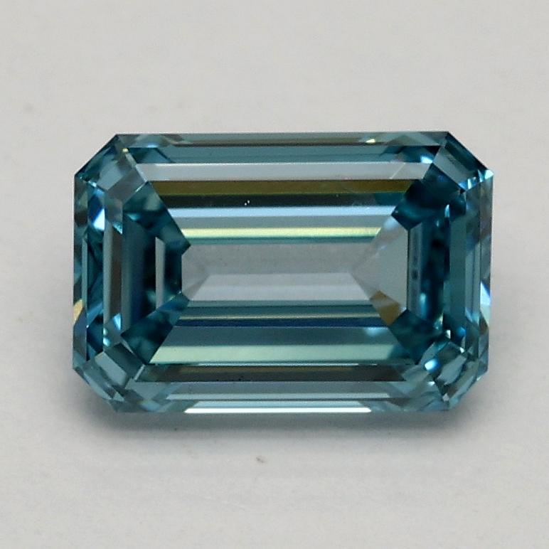 1.04 Ct. Fancy Vivid Blue Emerald Lab Grown Diamond