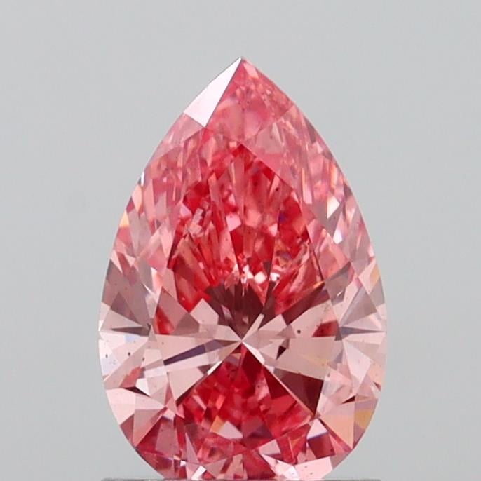 1.28 Ct. Fancy Vivid Pink Pear Lab Grown Diamond