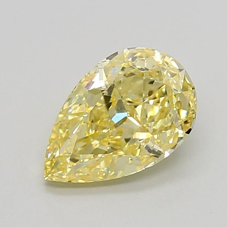 2.08 Ct. Fancy Yellow Pear Lab Grown Diamond