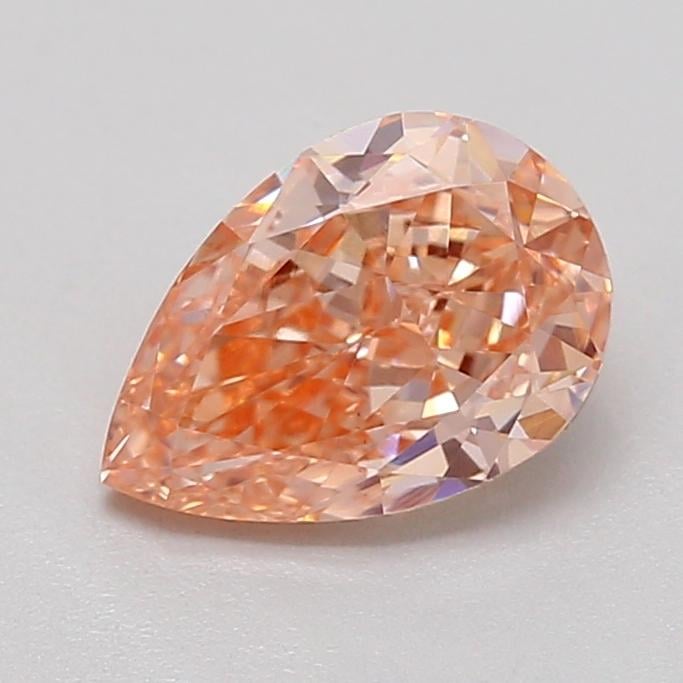 0.71 Ct. Fancy Intense  Pink Pear Lab Grown Diamond