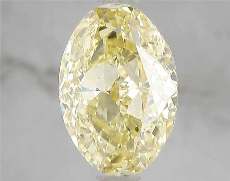 3.01 Ct. Fancy Vivid Yellow Oval Lab Grown Diamond