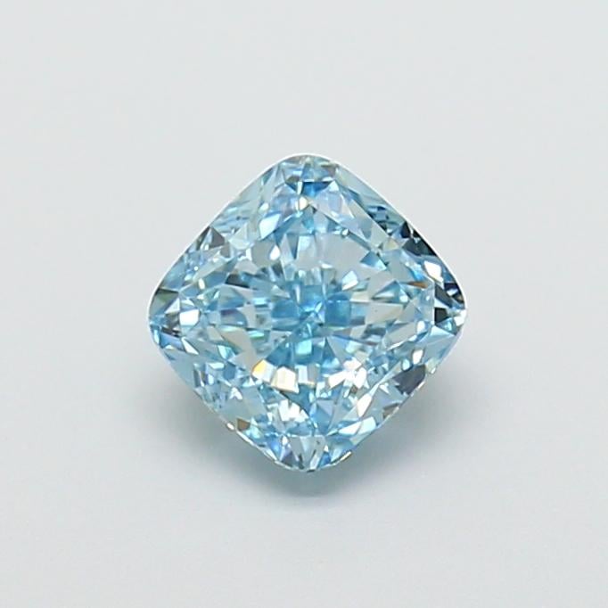 1.33 Ct. Fancy Vivid  Blue Cushion Lab Grown Diamond