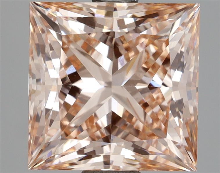 2.81 Ct. Fancy Intense Orangy Pink Princess Lab Grown Diamond