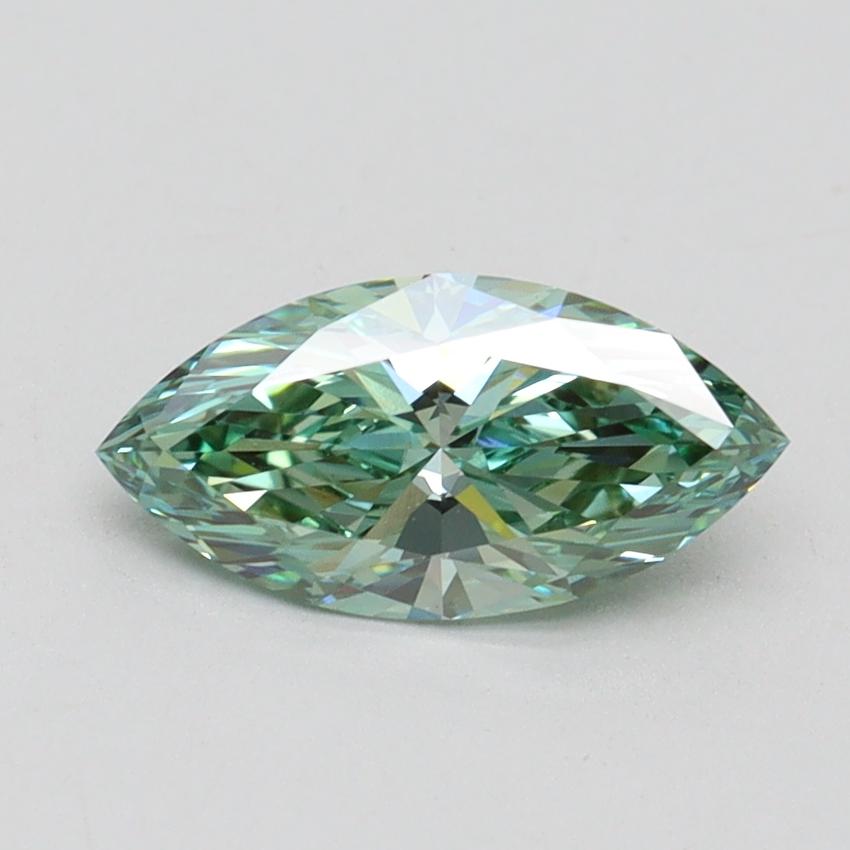 1.04 Ct. Fancy Vivid Green Marquise Lab Grown Diamond