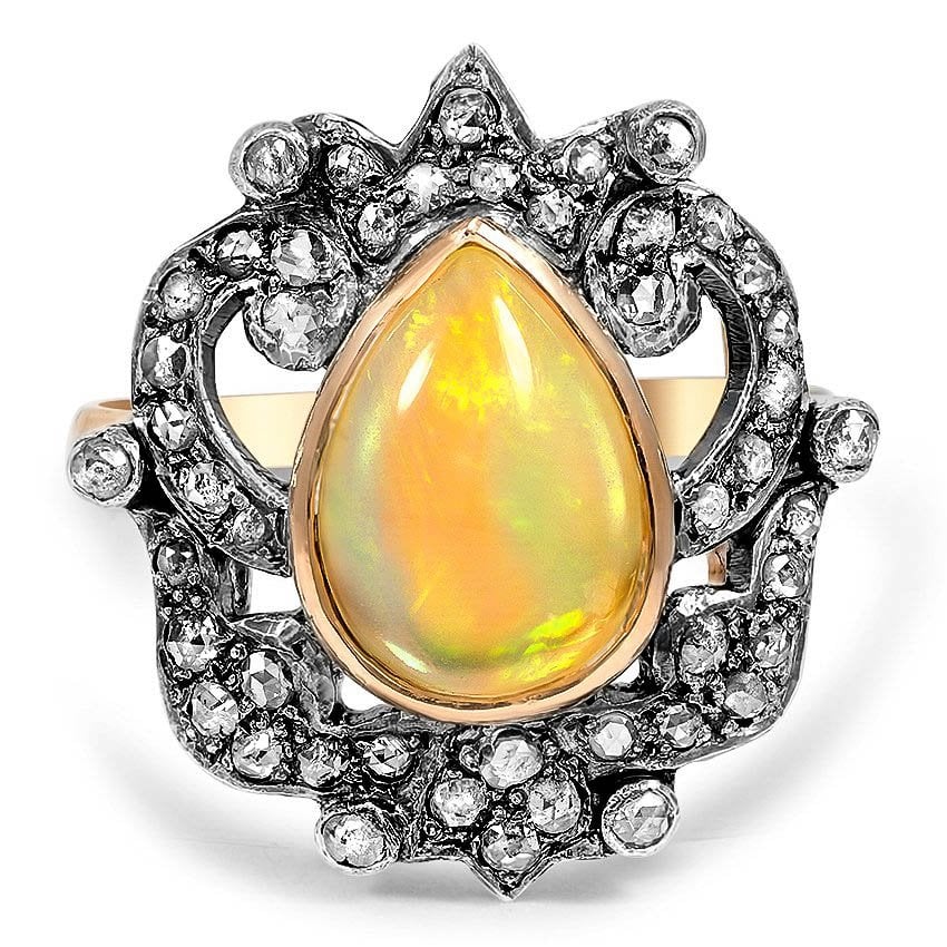 Georgian Opal Cocktail Ring