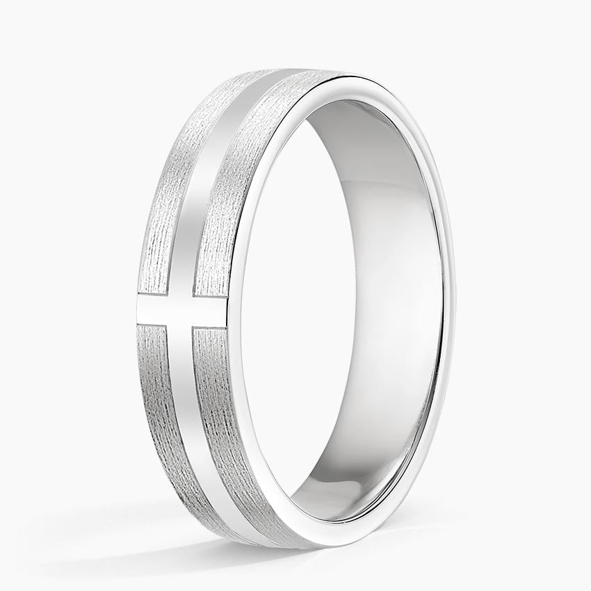 Men's Cross Wedding Band