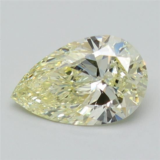 0.92 Ct. Fancy Light Yellow Pear Lab Grown Diamond