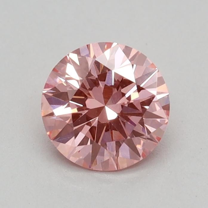 0.36 Ct. Fancy Vivid Pink Round Lab Grown Diamond