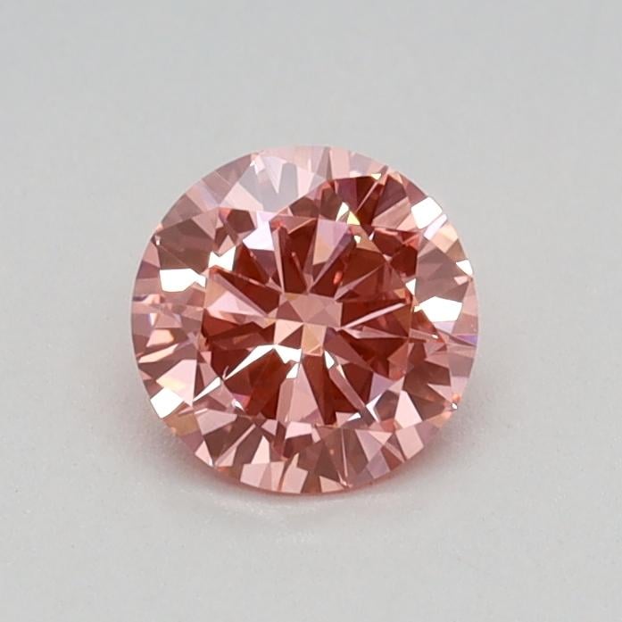 0.35 Ct. Fancy Vivid Pink Round Lab Grown Diamond