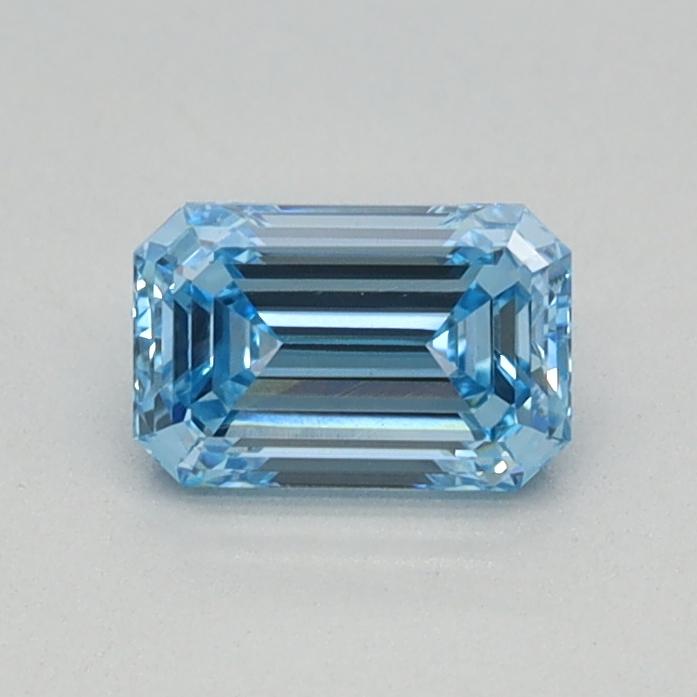 0.41 Ct. Fancy Intense Blue Emerald Lab Grown Diamond
