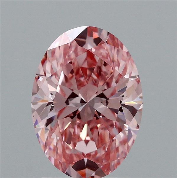 2.02 Ct. Fancy Vivid Pink Oval Lab Grown Diamond