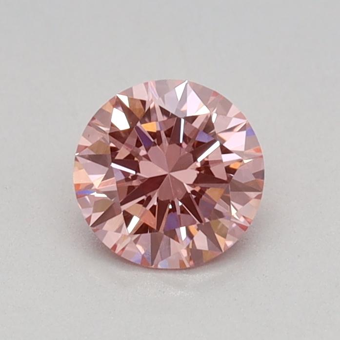 0.36 Ct. Fancy Vivid Pink Round Lab Grown Diamond