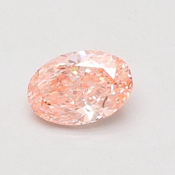 0.51 Ct. Fancy Vivid Pink Oval Lab Grown Diamond