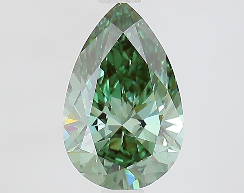 1.33 Ct. Fancy Vivid Green Pear Lab Grown Diamond