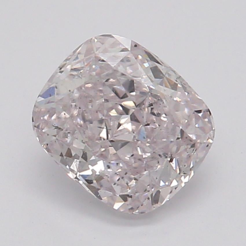0.55 Ct. Fancy Light Purplish Pink Cushion Diamond