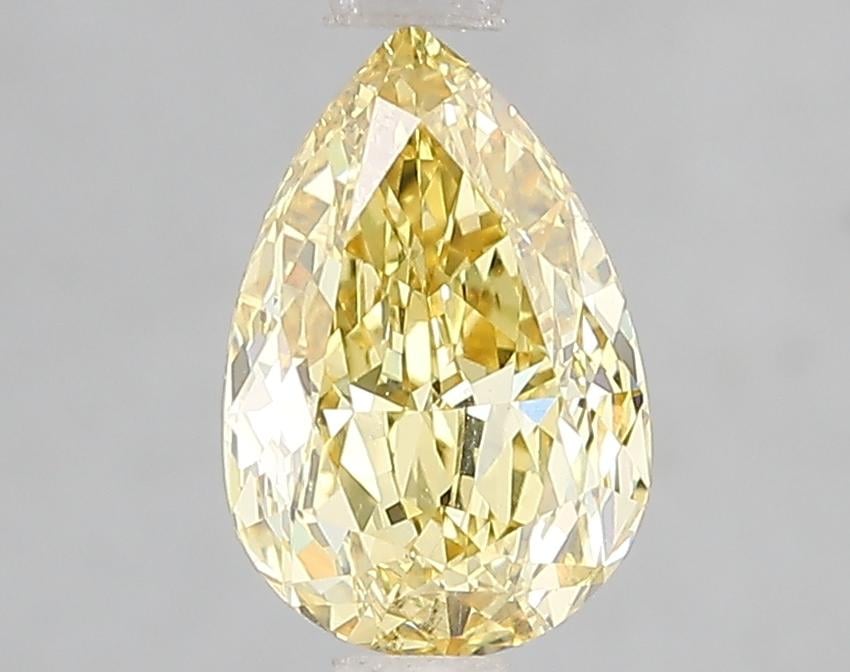 1.60 Ct. Fancy Vivid Yellow Pear Lab Grown Diamond