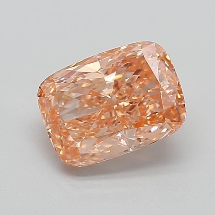 2.34 Ct. Fancy Intense Pinkish Orange Cushion Lab Grown Diamond