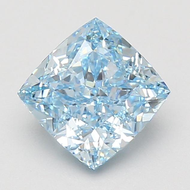 2.02 Ct. Fancy Vivid Blue Cushion Lab Grown Diamond