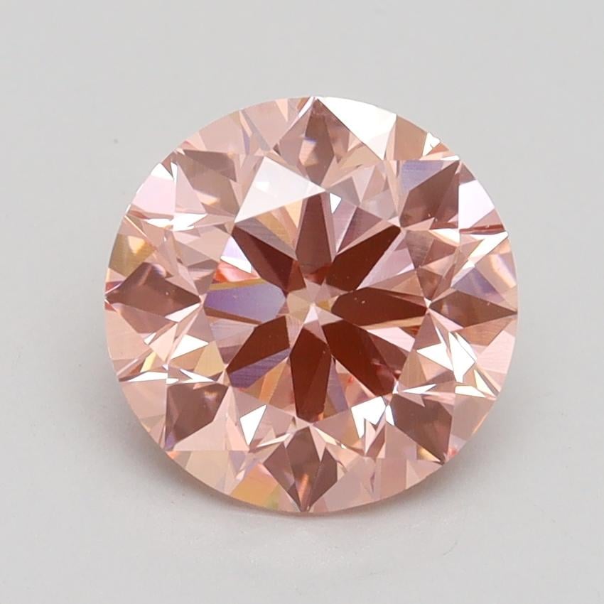 2.01 Ct. Fancy Intense Pink Round Lab Grown Diamond