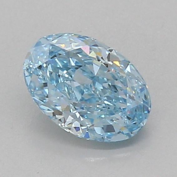 1.02 Ct. Fancy Vivid Blue Oval Lab Grown Diamond