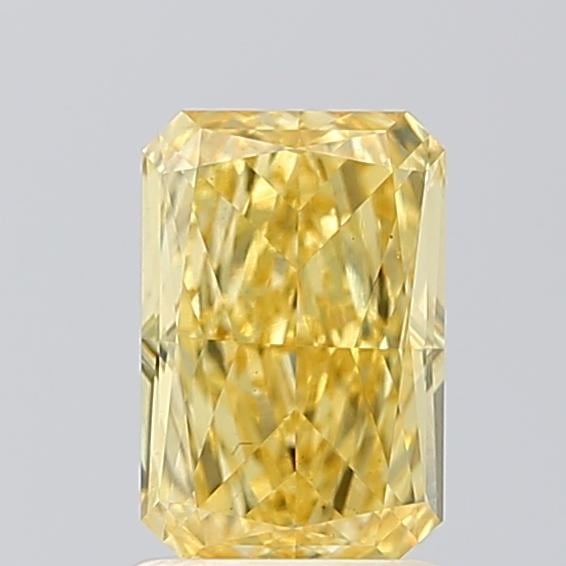 1.49 Ct. Fancy Vivid  Yellow Radiant Lab Grown Diamond