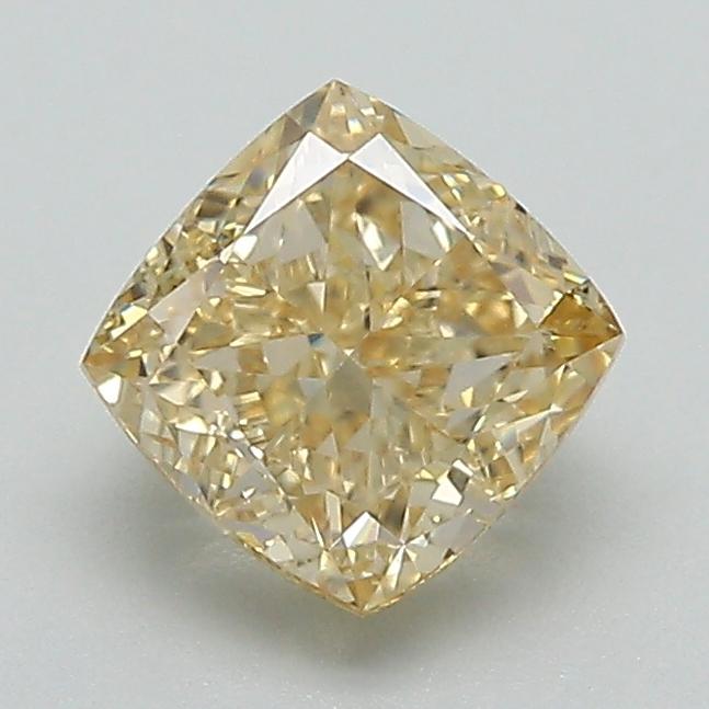 1.31 Ct. Fancy Intense  Yellow Cushion Lab Grown Diamond