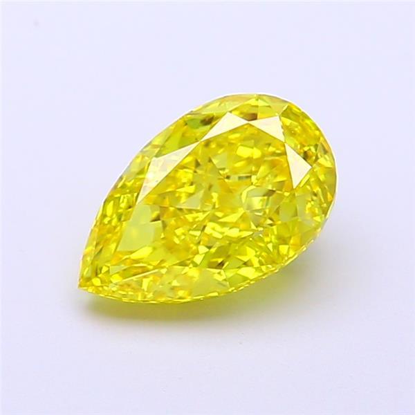 1.40 Ct. Fancy Vivid Yellow Pear Lab Grown Diamond