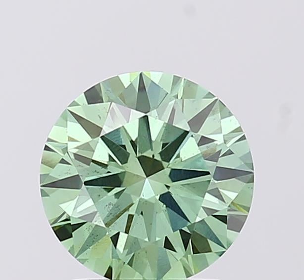 1.50 Ct. Fancy Vivid  Green Round Lab Grown Diamond
