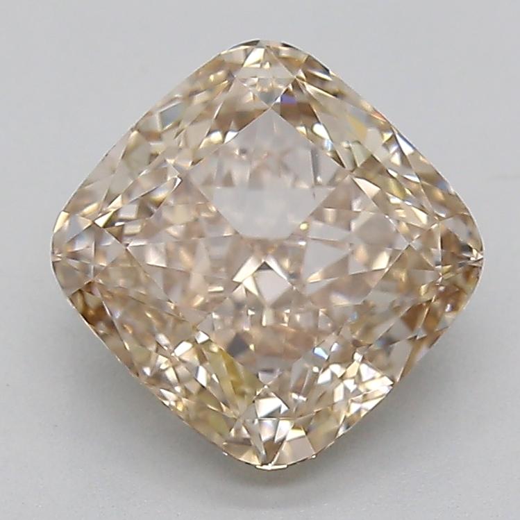 2.01 Ct. Very Light  Brown Cushion Lab Grown Diamond