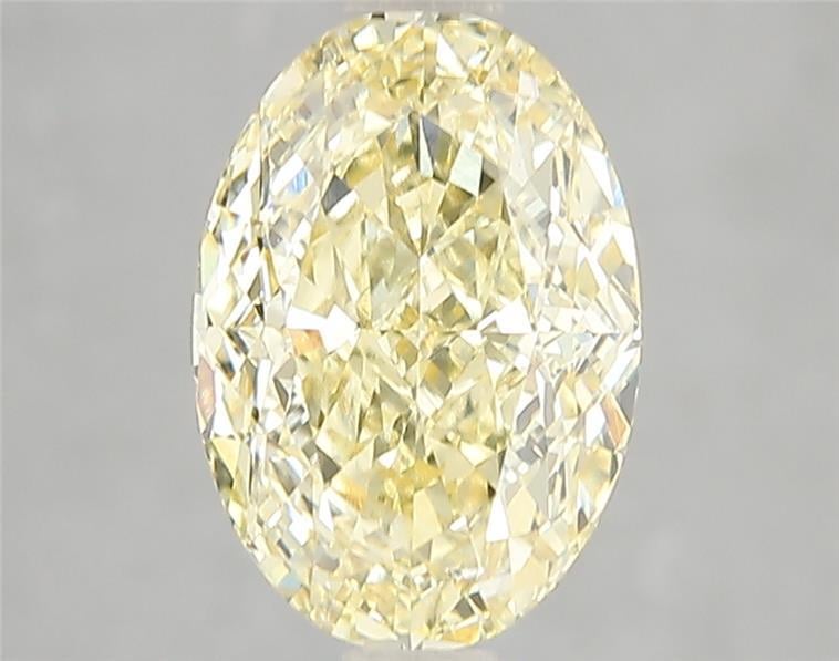 3.02 Ct. Fancy Intense Yellow Oval Lab Grown Diamond