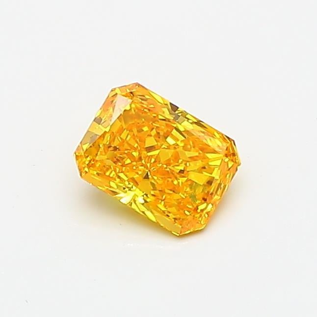 0.41 Ct. Fancy Vivid Yellow Radiant Lab Grown Diamond