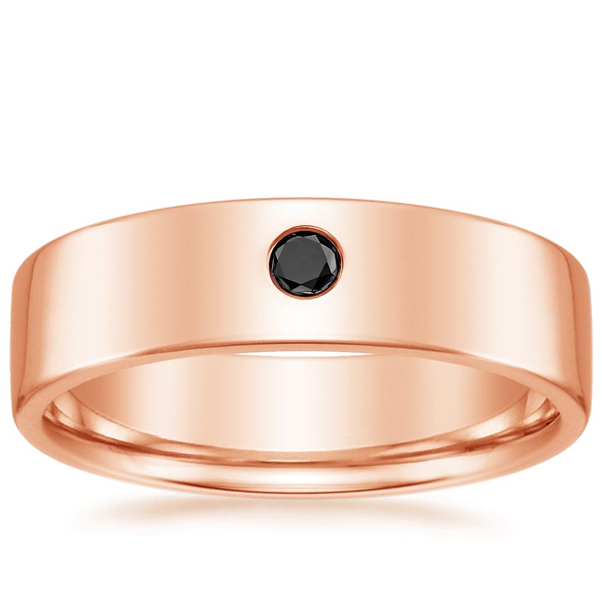 Rose gold diamond engagement ring with surprise diamond details