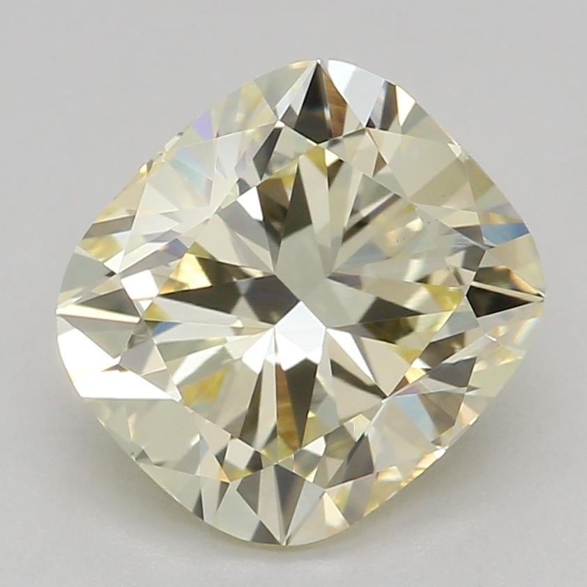 1.59 Ct. Fancy Light Yellow Cushion Lab Grown Diamond
