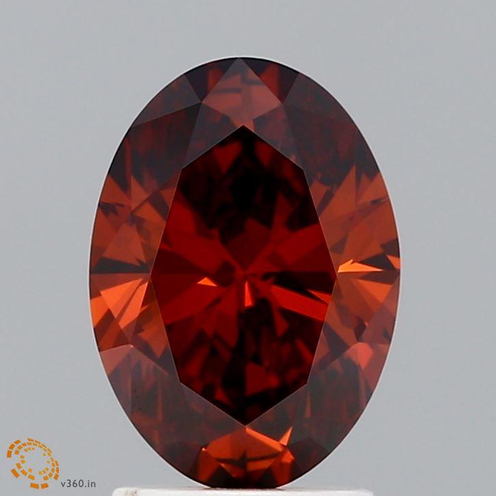 1.95 Ct. Fancy Deep Orange Oval Lab Grown Diamond
