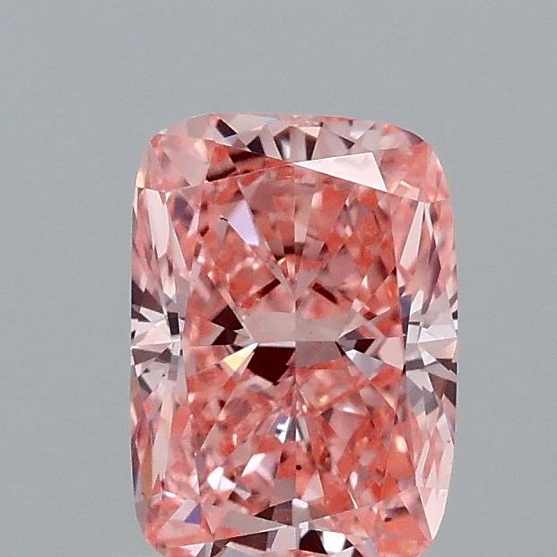 1.03 Ct. Fancy Vivid Pink Cushion Lab Grown Diamond