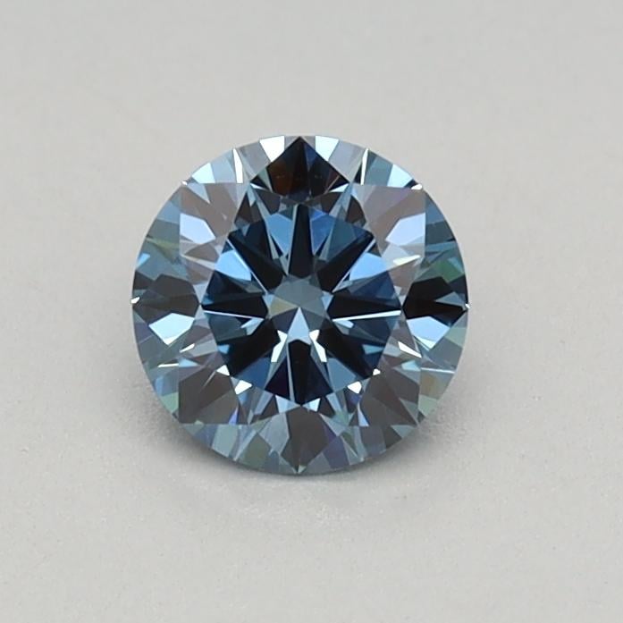 0.32 Ct. Fancy Vivid Blue Round Lab Grown Diamond