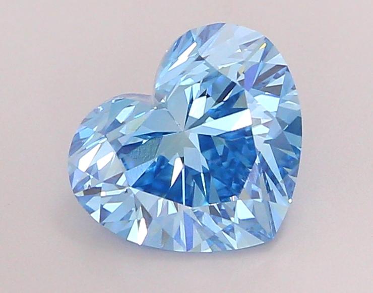 2.03 Ct. Fancy Vivid Blue Heart Lab Grown Diamond