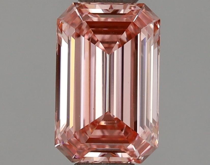 0.91 Ct. Fancy Intense  Pink Emerald Lab Grown Diamond