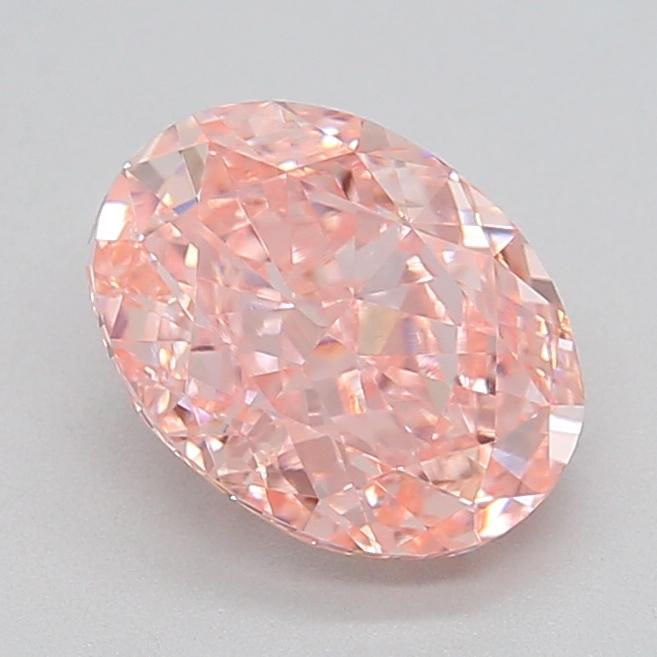 1.51 Ct. Fancy Vivid Pink Oval Lab Grown Diamond