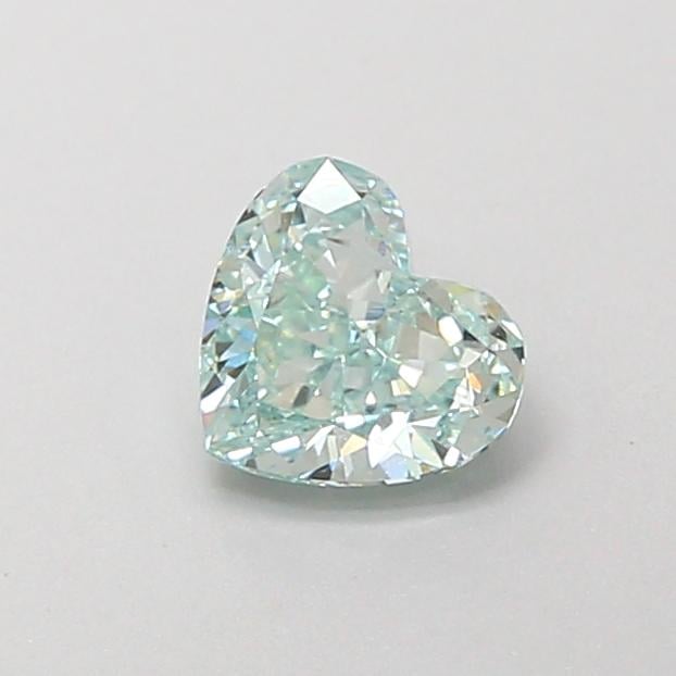 0.50 Ct. Fancy Intense  Green Heart Lab Grown Diamond