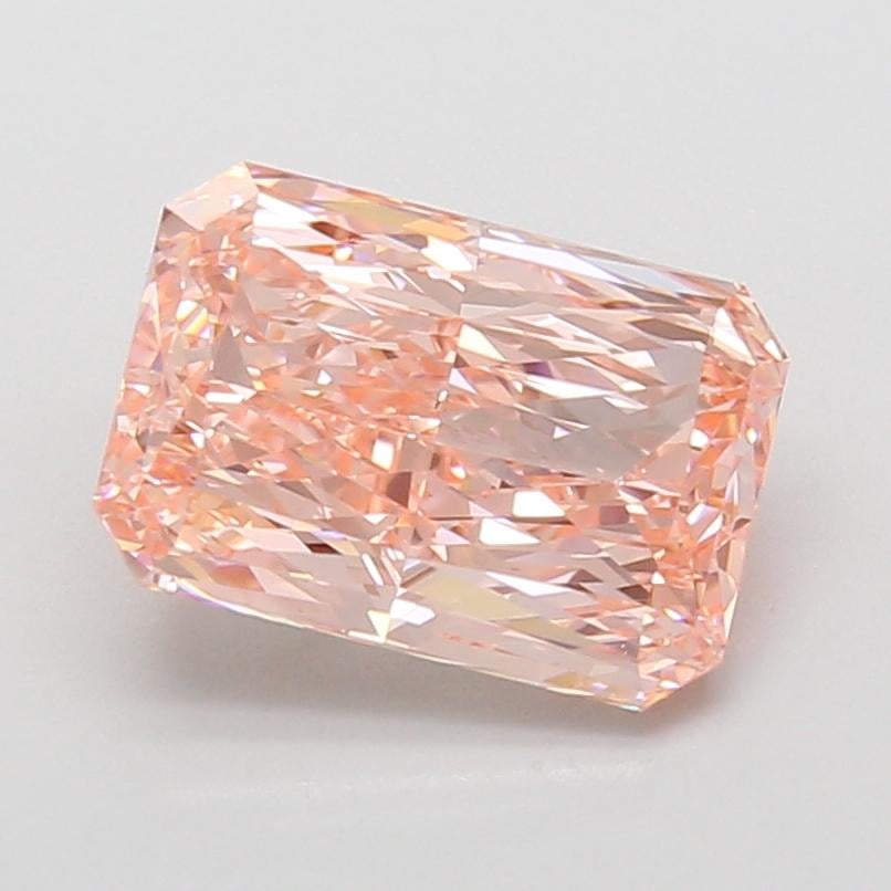 3.04 Ct. Fancy Vivid Pink Radiant Lab Grown Diamond